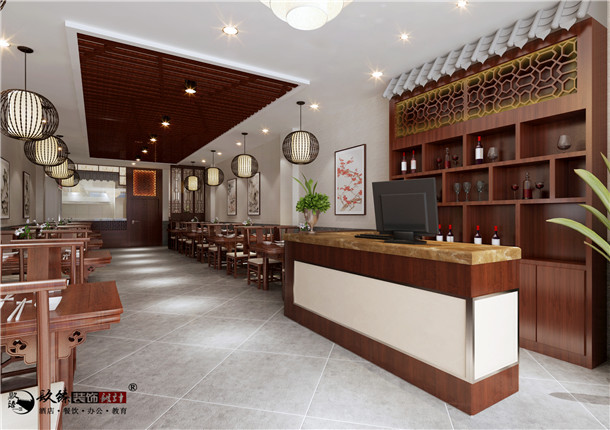 银川聚丰源中餐厅装修设计|冲淡清远的艺术风格和境界