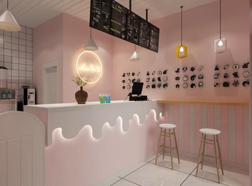 银川不能错过你奶茶店设计|聊天休闲的奶茶店场所