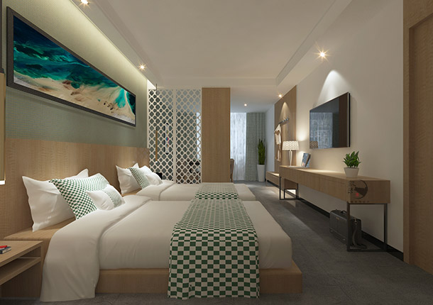 银川希顿酒店设计|让客房具有延伸性同时带来的空间的流动性