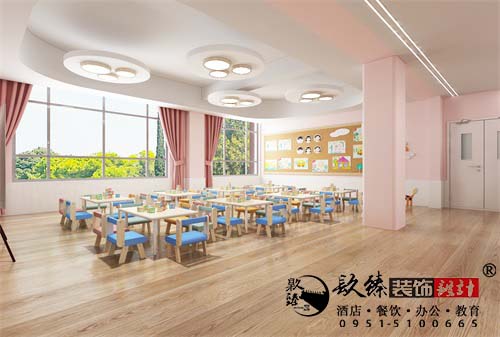 银川景苑幼儿园设计方案鉴赏|银川幼儿园设计装修公司推荐