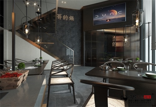 银川杰哥的锅火锅店设计装修方案鉴赏|银川火锅店设计装修公司推荐