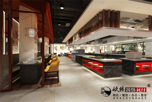 银川金岸火锅店设计装修方案鉴赏|银川火锅店设计装修公司推荐